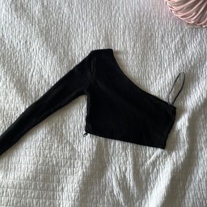 SHEIN one shoulder long sleeve